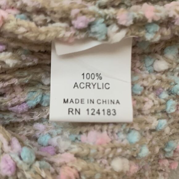 NWT Jon & Anna Casual V-Neck Multicolor Cropped Knit Sweater Women’s Size M - Picture 8 of 8